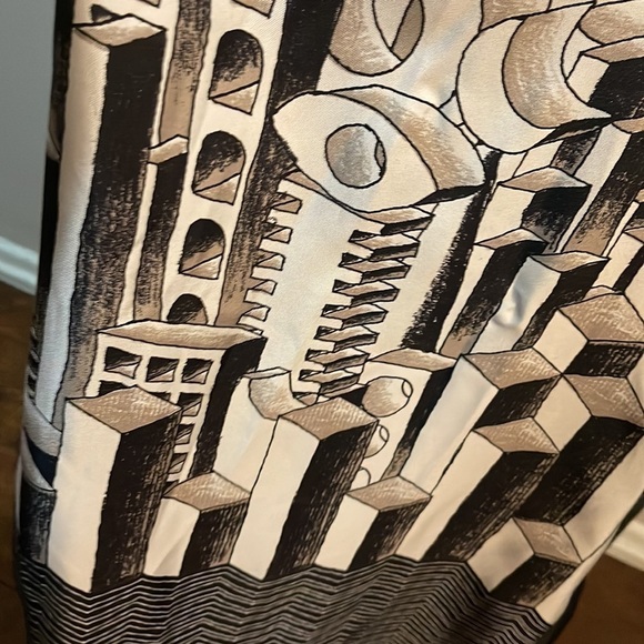 JC de Castelbajac Yellow Black Maxi Dress Camr Camera Act Print NWT - Picture 5 of 16